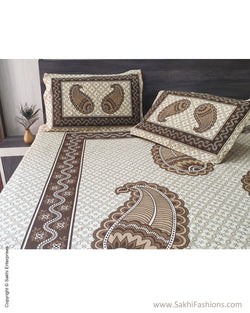 DP-S28843 Beige Bed Sheet