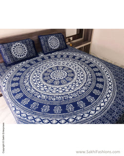 DP-S28854 Blue Bed Sheet
