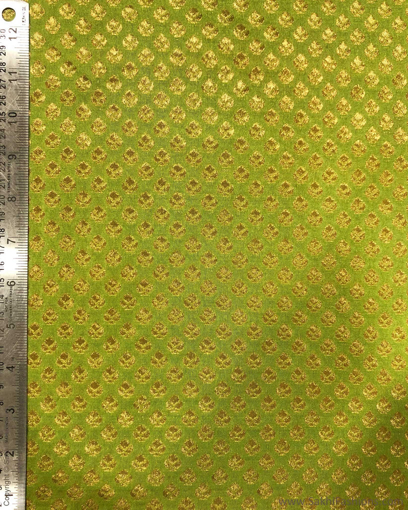 BL-F1529 Green Brocade Fabric
