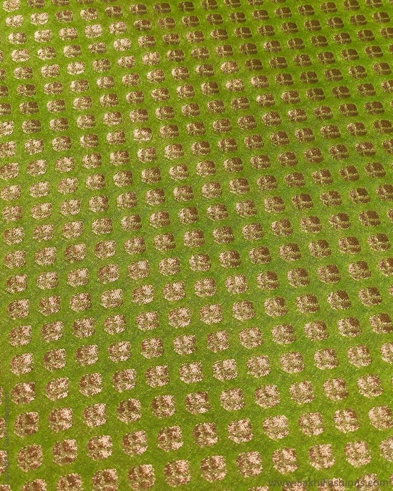 BL-F1529 Green Brocade Fabric
