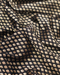BL-F1533 Black Brocade Fabric