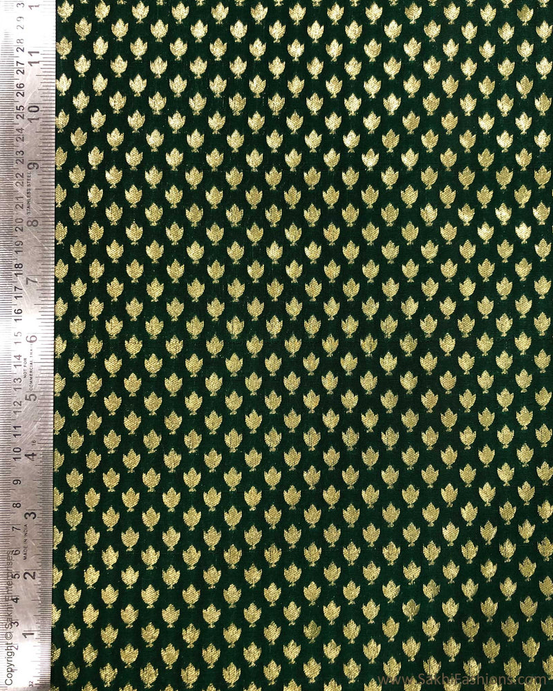 BL-F31017 Green Brocade Fabric