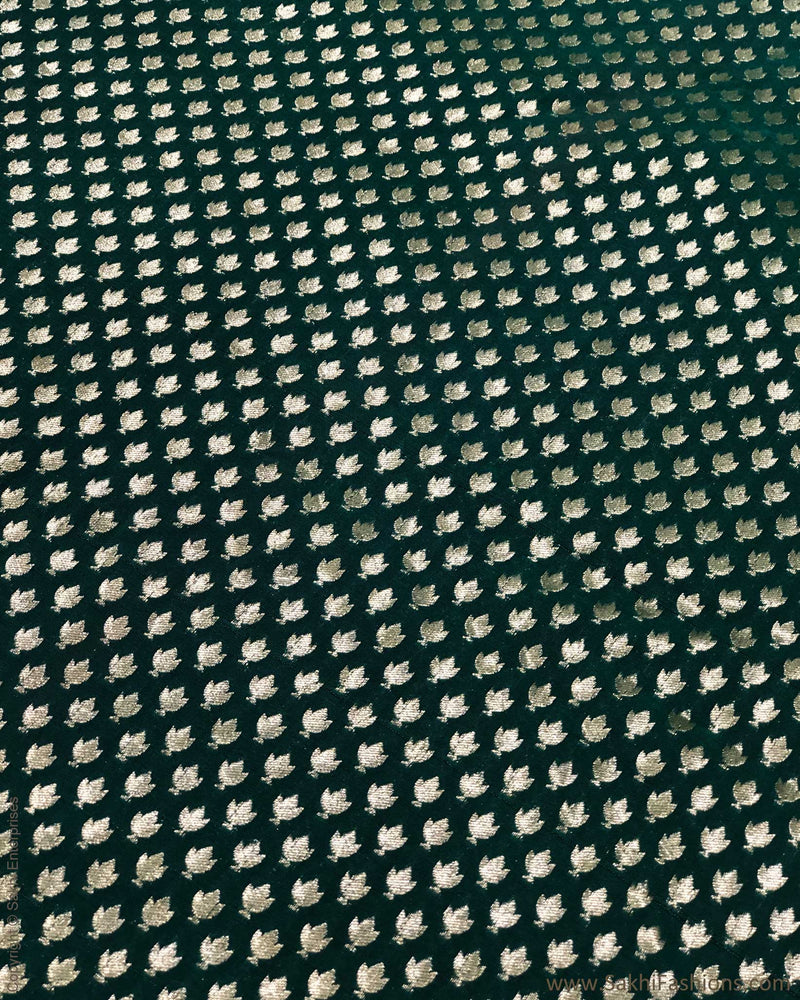 BL-F31017 Green Brocade Fabric