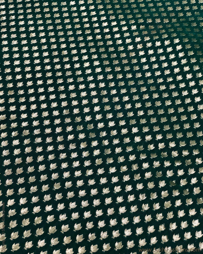 BL-F31017 Green Brocade Fabric