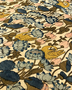 BL-F32302 Cream Silk Kalamkari