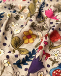 BL-F32013 Grey Silk Kalamkari