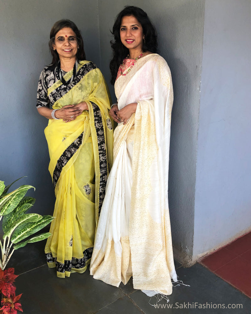 EE-S31723 Cream Matka Sari