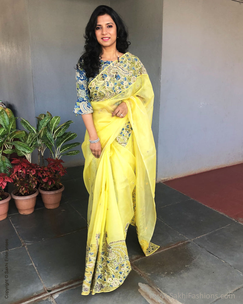 EE-S31892 Lemon Kalam Cutwork