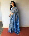 EE-S32060 Demin Blue Geecha Sari