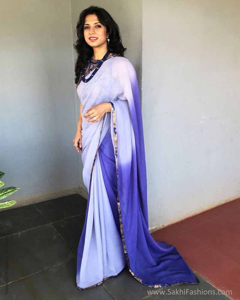 EE-S32821 Shaded Chiffon Saree
