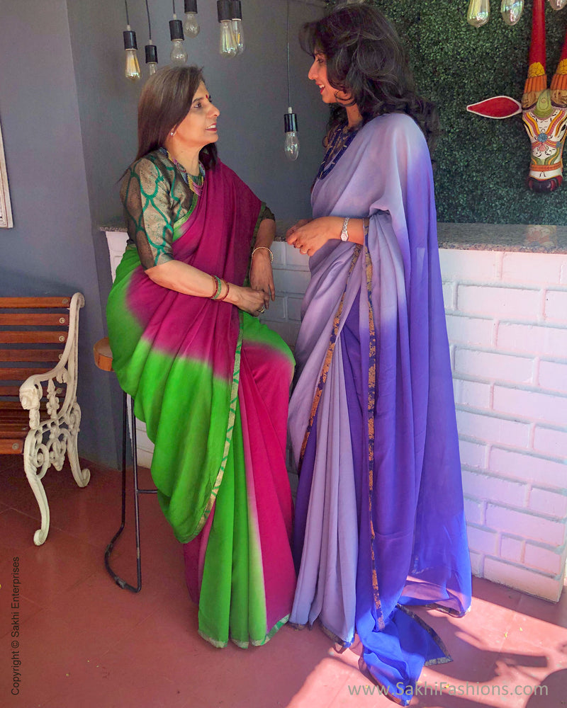EE-S32821 Shaded Chiffon Saree