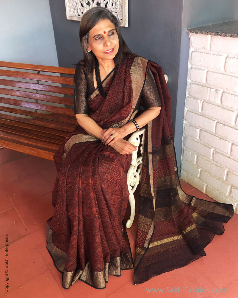 EE-S31800 Brown Cotton Kota