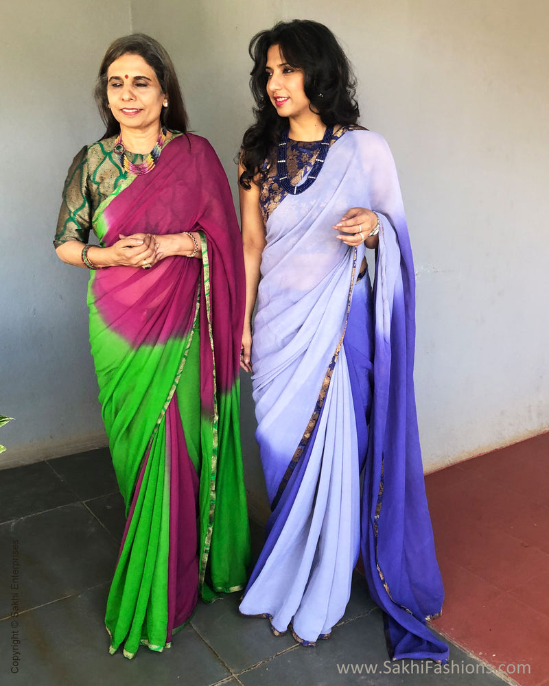 EE-S32821 Shaded Chiffon Saree