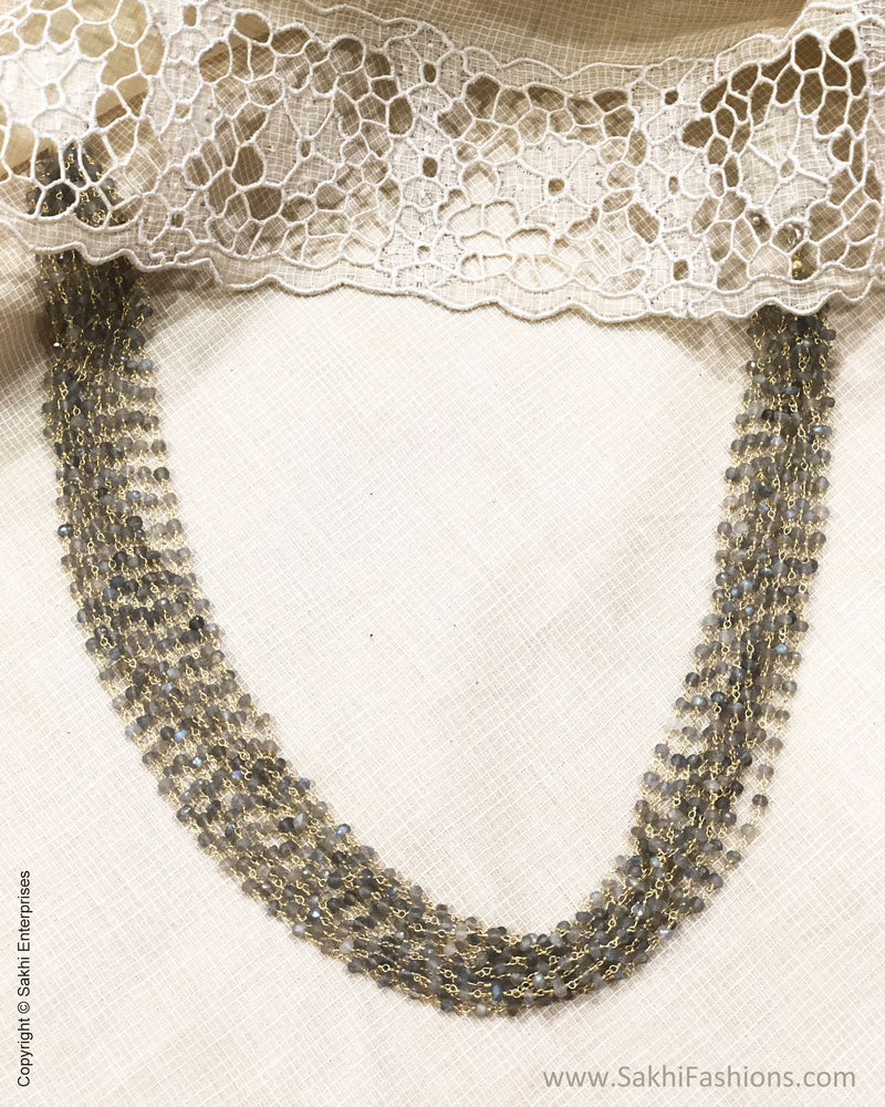 ASDS-30626 Grey Bead Mala