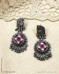 ASDS-30580 Silver Long Earring