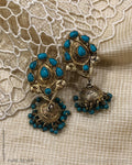 ASDS-30564 Silver Turq Earring