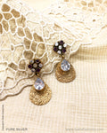 ASDS-30609 Silver Red Earring