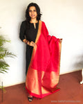 EE-S32556 Red Kanchi Dupatta