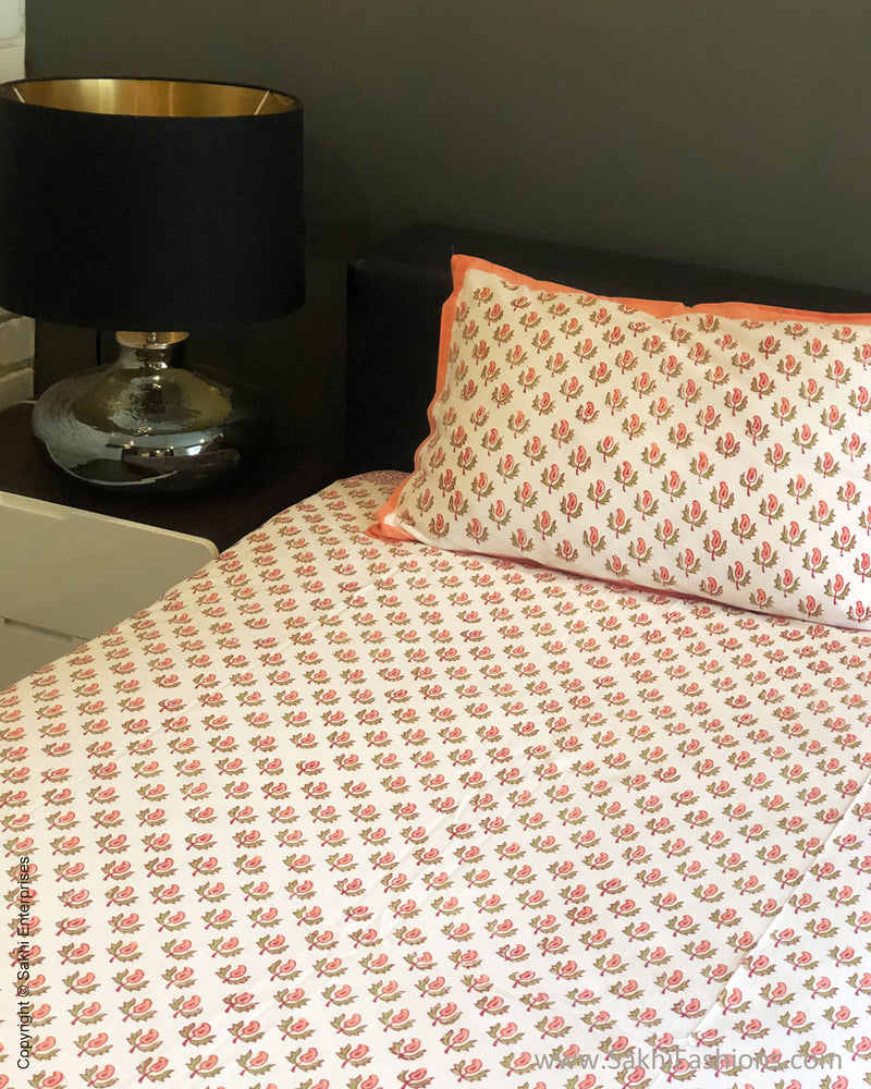 DP-S34342 Blockprinted BedSheet