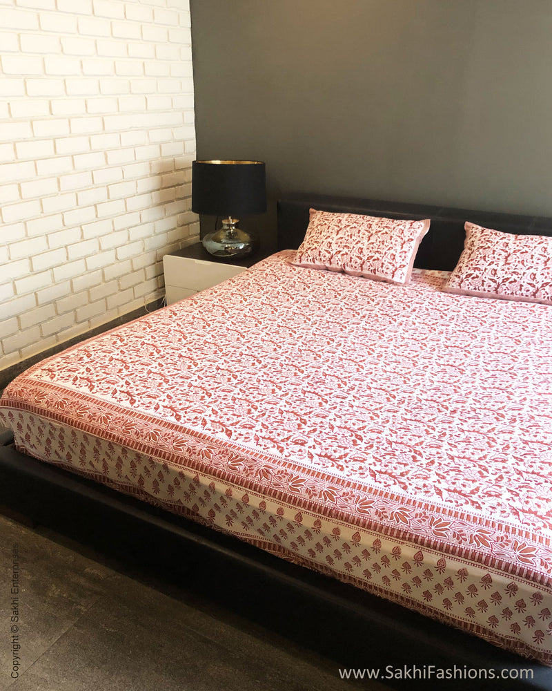 DP-S34340 Blockprinted BedSheet