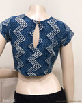 BL-R34952 IndigoBlue ZigZag Blouse