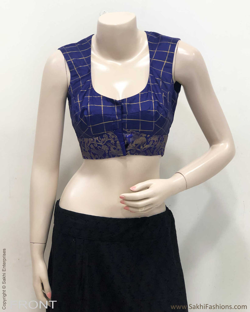 BL-F22873 Blue Kanchi RBlouse