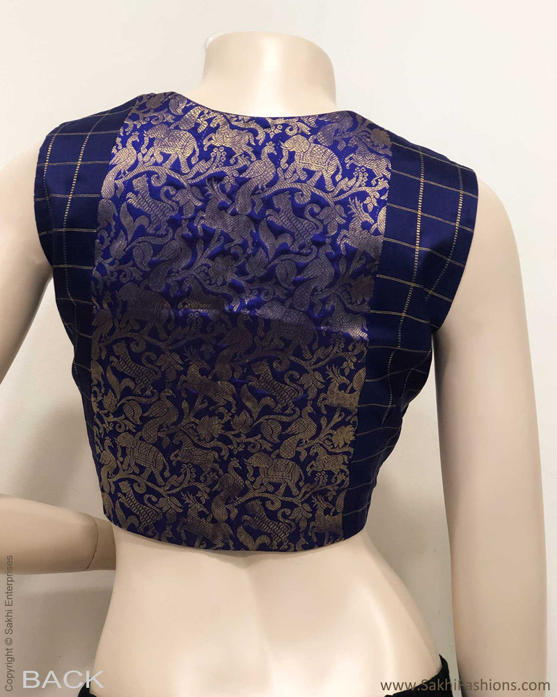 BL-F22873 Blue Kanchi RBlouse