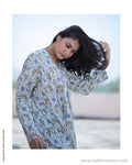 DPS-31941 Cotton Blue Dress