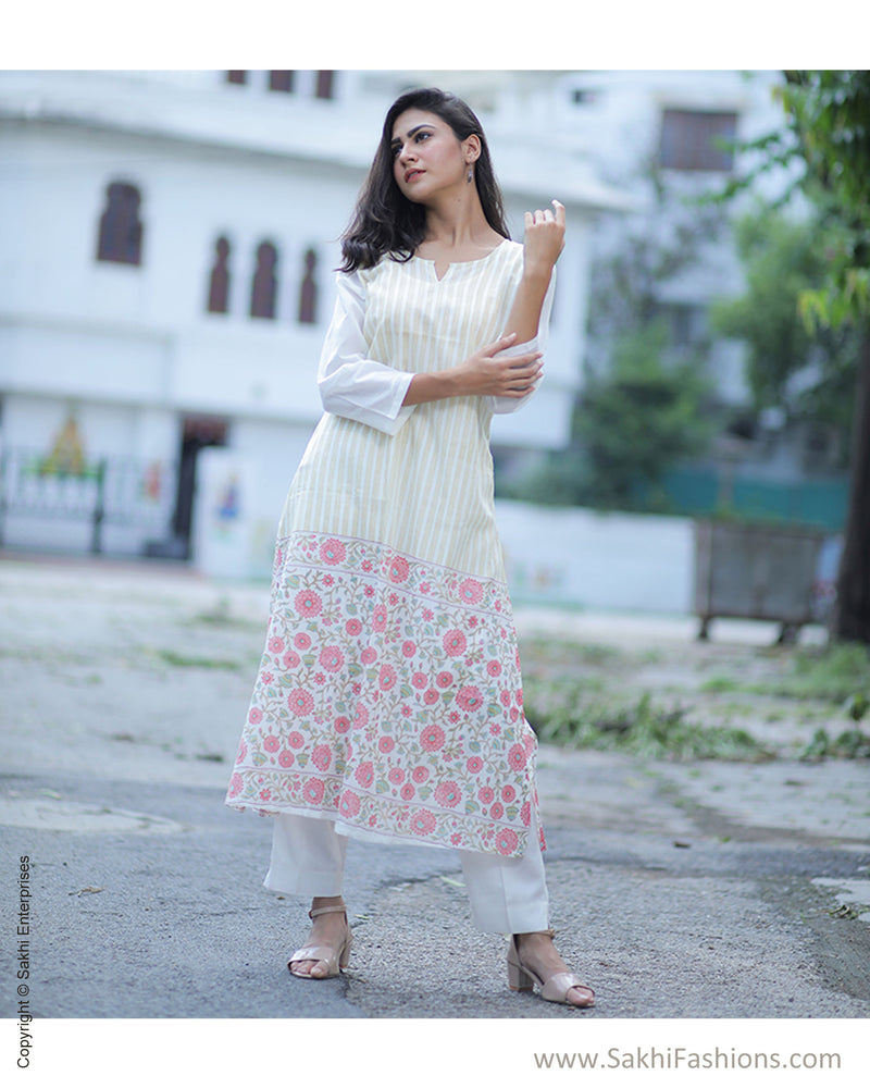 DPS-31926 Cotton Green Kurtha