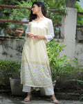 DPS-31935 Cotton Yellow Kurtha