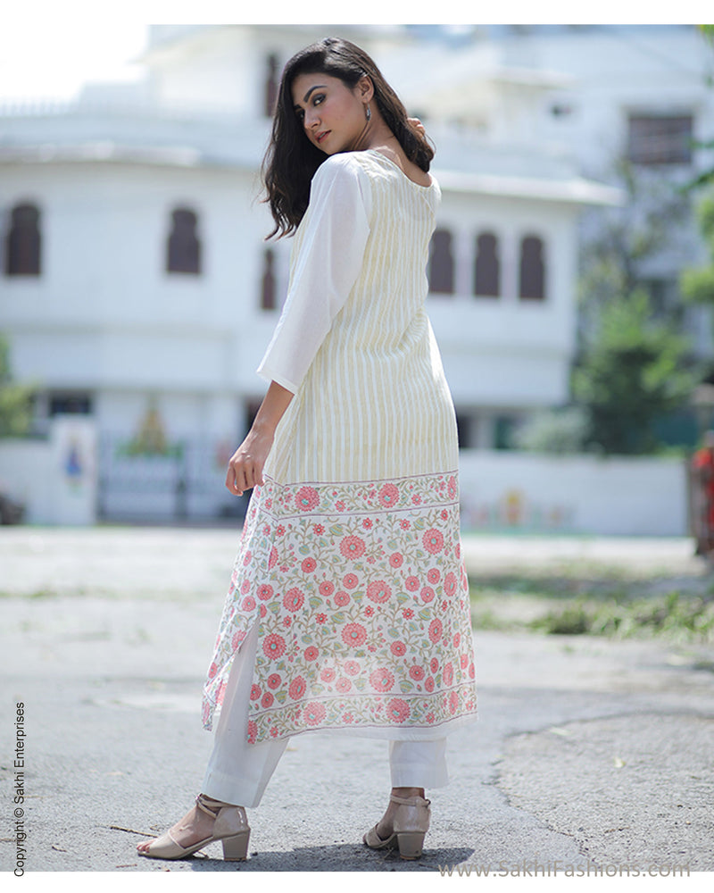 DPS-31926 Cotton Green Kurtha
