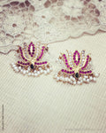 ASDS-28064 Lotus Silver Earrings
