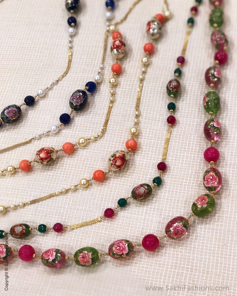 AGDR-5812 Peach Gold Mala
