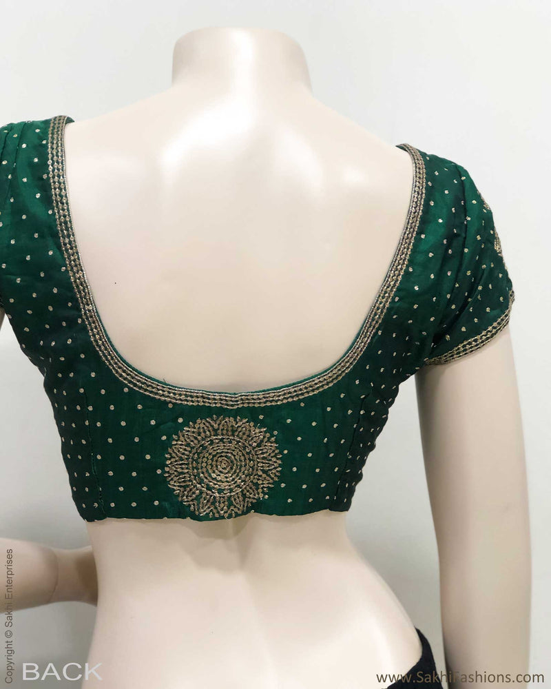 BL-R22523 Green Kanchi Blouse