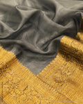 DP-S35091 Grey Faux Banarsi