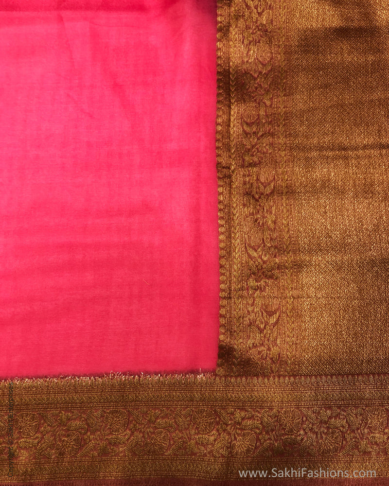 DP-S35097 Peach Faux Banarsi