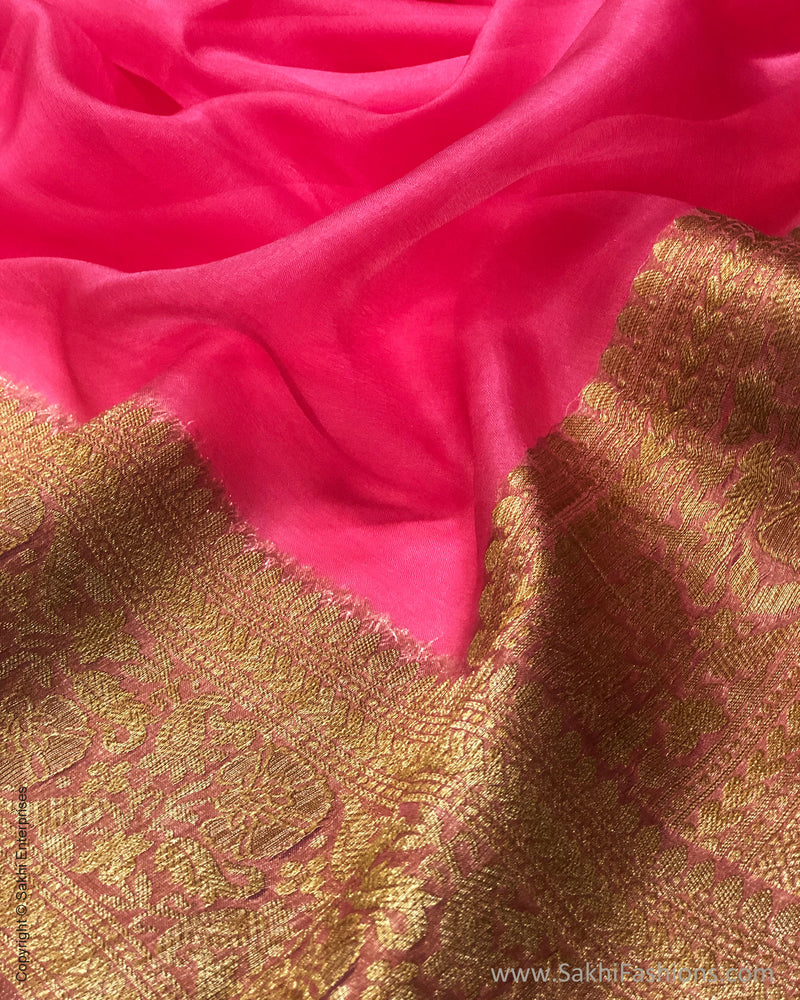 DP-S35097 Peach Faux Banarsi