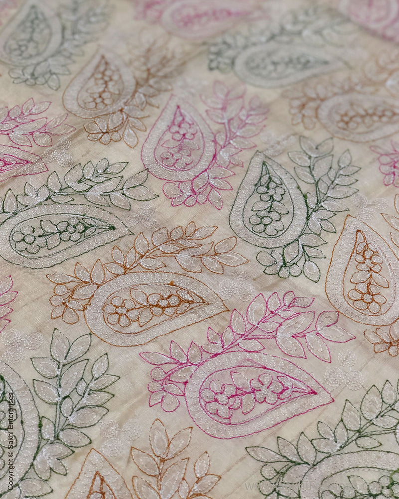 BL-F33364 Embroidered Tussar BlouseF