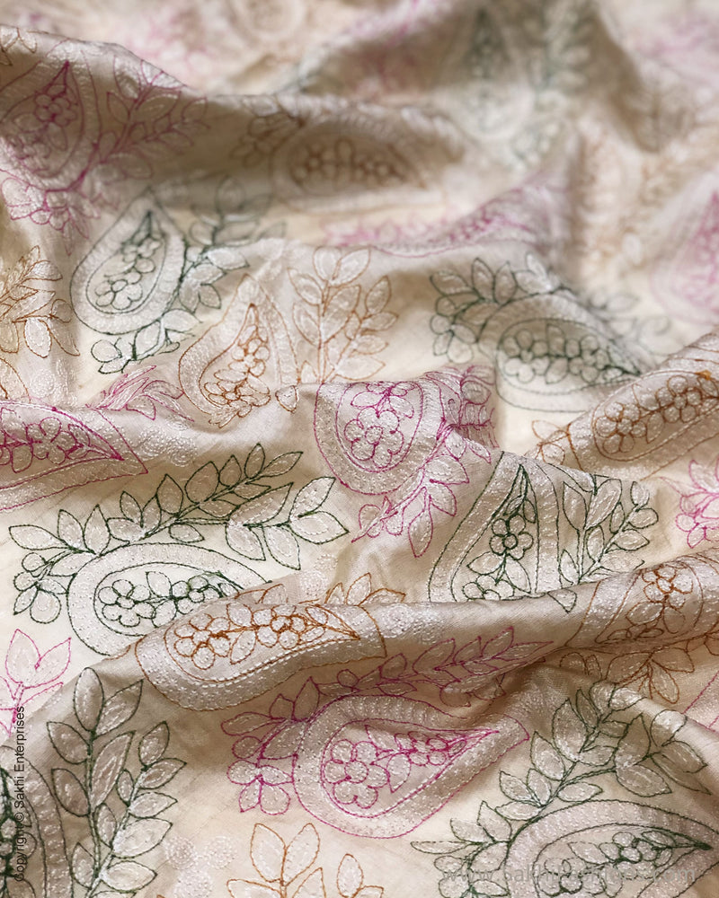 BL-F33364 Embroidered Tussar BlouseF