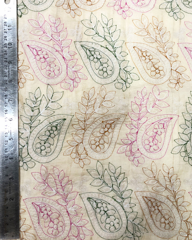BL-F33364 Embroidered Tussar BlouseF