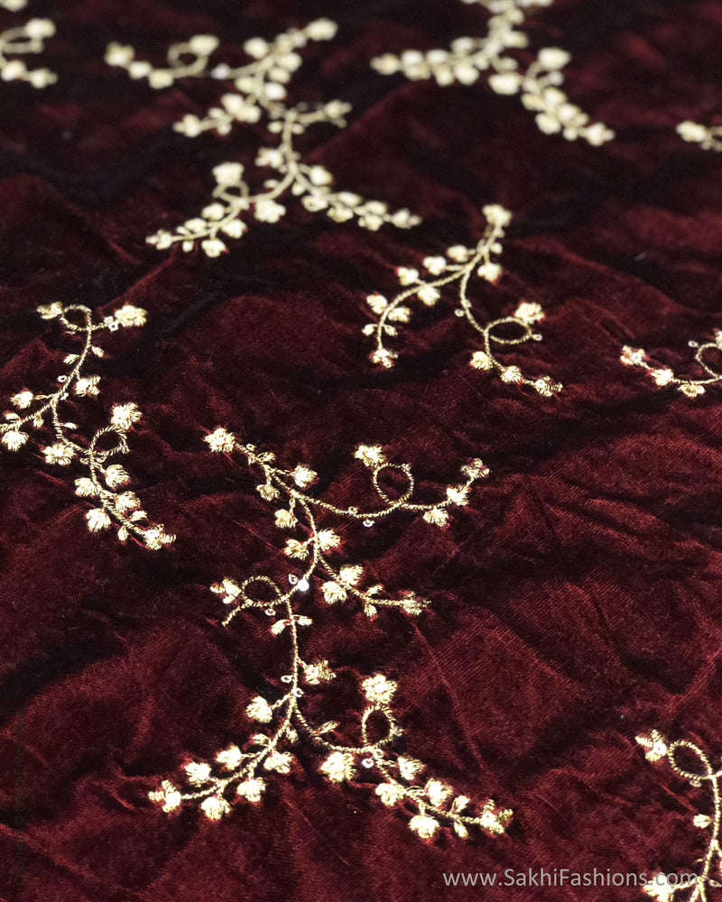 Velvet new arrivals embroidered fabric