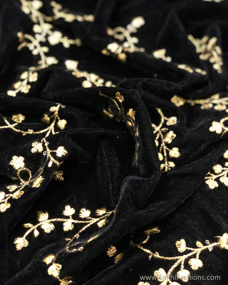 Black velvet fabric sale