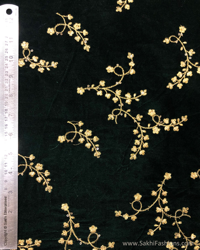 BL-F28943 Green Velvet Fabric