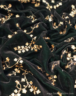 BL-F28943 Green Velvet Fabric