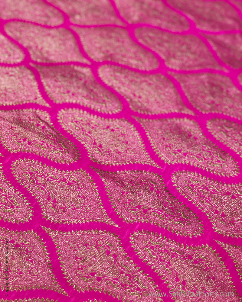 BL-F35261 Pink Banarsi BlouseF