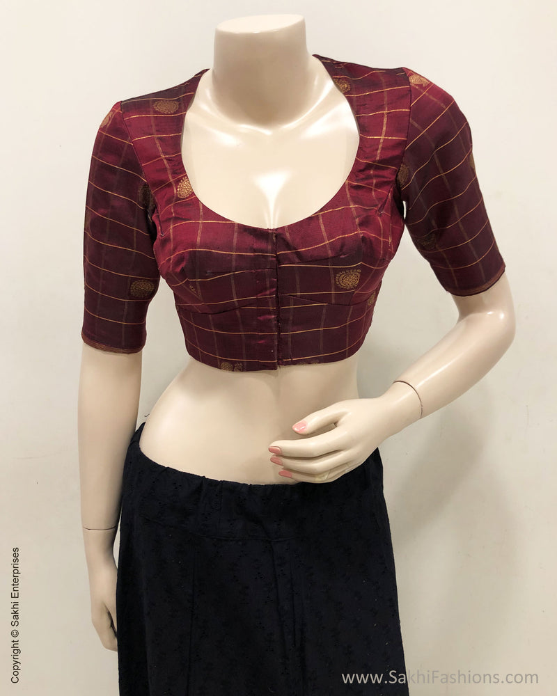 BL-F26979 Maroon Kanchi RBlouse