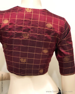 BL-F26979 Maroon Kanchi RBlouse