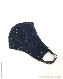 EE-M10046 Blue Velvet mask