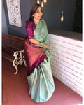 EE-S34162 MintGreen KoraKanchi