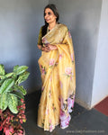 EE-S35071 Organza Floral sari